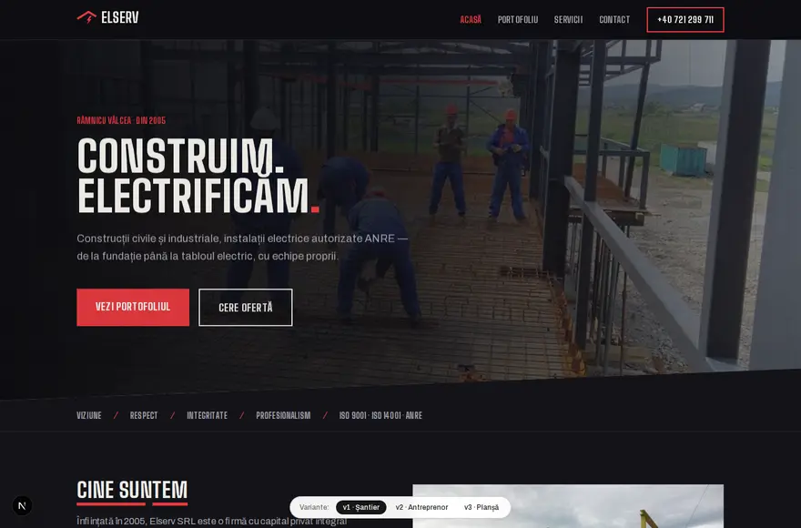 Previzualizare varianta 1 — Șantier